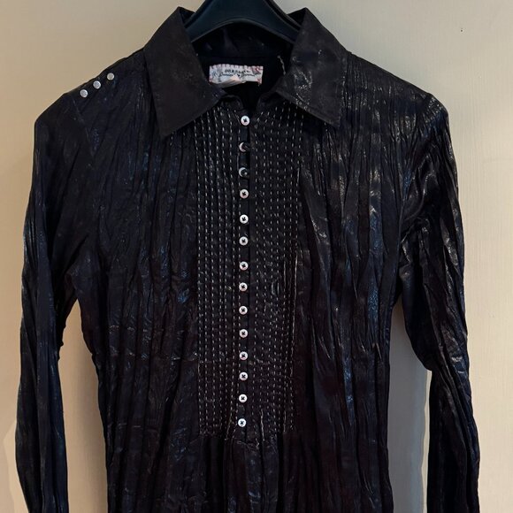 Vintage Parasuco Women's button-up blouse - Medium - Picture 9 of 16